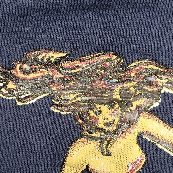 Vintage Shuckers Seafood Bar Sweatshirt XL 23x26 Faded USA - Picture 14 of 16